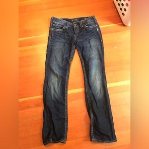 Silver women’s jeans, w28/l31